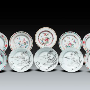 Collection variée en porcelaine de Chine en grisaille et famille rose, Yongzheng/Qianlong — photo 6