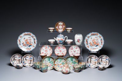 Collection variée en porcelaine de Chine et de Japon, Qianlong et postérieur