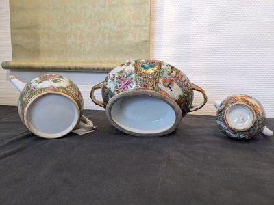 Collection variée en porcelaine de Chine famille rose de Canton, 19ème — photo 33