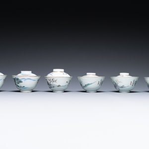 Collection variée en porcelaine de Chine famille rose et qianjiang cai, 19/20ème — photo 14