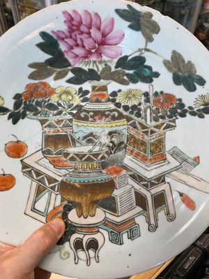 Collection variée en porcelaine de Chine famille rose et qianjiang cai, 19/20ème — photo 23