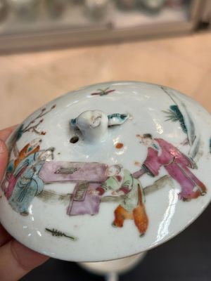 Collection variée en porcelaine de Chine famille rose et qianjiang cai, 19/20ème — photo 22
