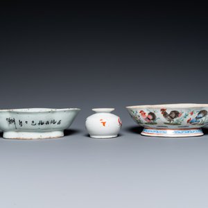 Collection variée en porcelaine de Chine famille rose et qianjiang cai, 19/20ème — photo 14