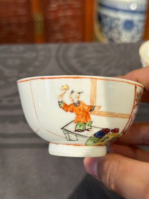 Collection variée en porcelaine de Chine famille rose et verte, 18/19ème — photo 7