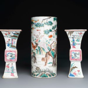 Collection variée en porcelaine de Chine famille rose et verte, 18/19ème — photo 16