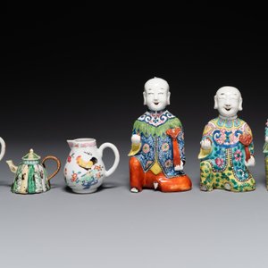 Collection variée en porcelaine de Chine famille rose et verte, 18/19ème — photo 2
