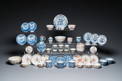 Collection variée en porcelaine de Chine, Kangxi et postérieur