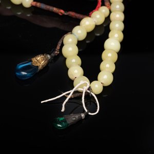 Collier mandarin composé de perles en verre, Chine, 19ème — photo 5