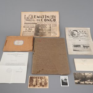 Congo Belge: photos blanc et noir, un journal de voyage, magazines, ... 19/20ème siècle — photo 1