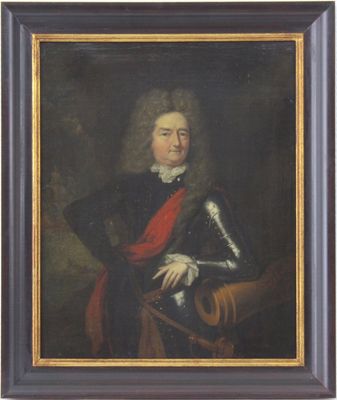 Constantyn Netscher (1668-1723), Portret van een Nederlandse admiraal