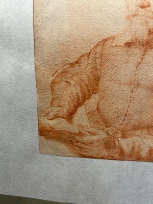 Cornelis Visscher II (1628-1658, attr. à): 'Portrait d'un roi', sanguine sur papier — photo 14