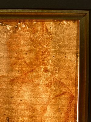 Cornelis Visscher II (1628-1658, attr. to): 'Portrait of a king', red chalk on paper — 照片 2
