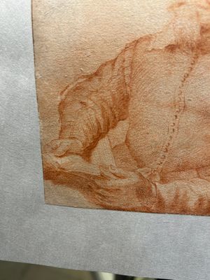 Cornelis Visscher II (1628-1658, toegeschr. aan): 'Portret van een koning', sanguine op papier — foto 15