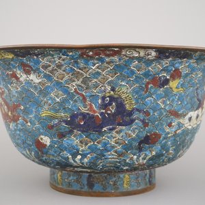 Coupe chinoise cloisonnée "Horses of Mu Wang", dynastie Ming — photo 7