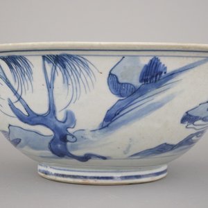 Coupe en porcelaine de Chine, bleu et blanc, dynastie Ming, 16e — photo 9