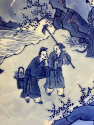 Coupe en porcelaine de Chine en bleu et blanc, marque et époque de Kangxi — photo 7
