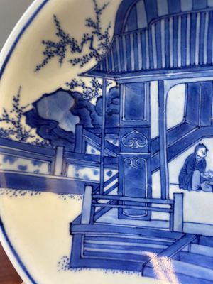 Coupe en porcelaine de Chine en bleu et blanc, marque et époque de Kangxi — photo 6