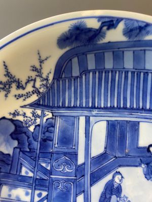 Coupe en porcelaine de Chine en bleu et blanc, marque et époque de Kangxi — photo 7