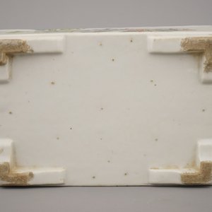 Coupe rectangulaire bonsai en porcelaine de Chine polychrome, style Qianjiang, 19e-20e — photo 8