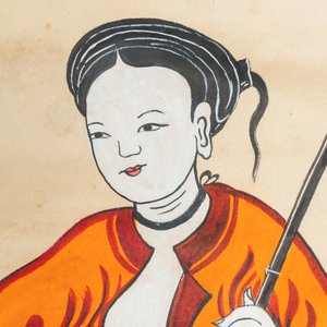 D. Khiêm (Vietnam?), prints enhanced with ink and colour: 'Four female musicians' — 照片 3