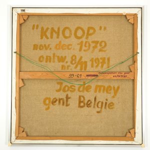 De Mey, Jos (België, 1928-2007), "Knoop", abstracte compositie, olie op doek, gedat. 1972 — foto 3