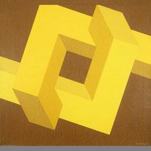 De Mey, Jos (Belgium, 1928-2007), "Knoop", abstracte composition, oil on canvas, dated 1972 — photo 1