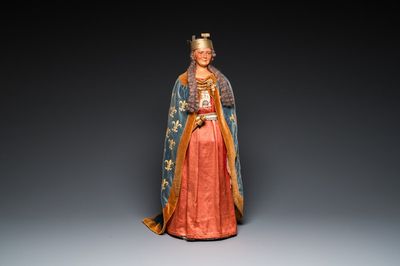 De originele maquette voor de reuzin 'Reine Tournay', atelier Edouard Tréhoux, Doornik, ca. 1932