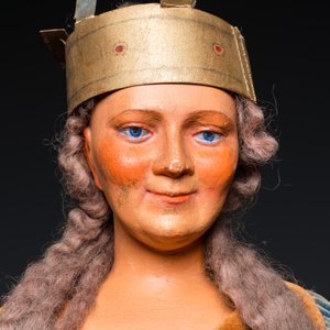 De originele maquette voor de reuzin 'Reine Tournay', atelier Edouard Tréhoux, Doornik, ca. 1932 — foto 8