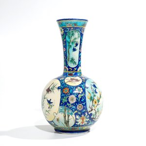 Deck, Théodore (France, 1823-1891), a polychrome Art Nouveau bottle vase — 照片 2