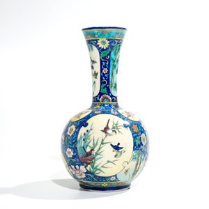Deck, Théodore (France, 1823-1891), a polychrome Art Nouveau bottle vase — 照片 3
