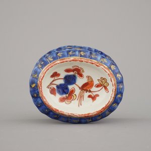 Delft doré zoutvaatje, Pieter Adriaensz. Kocx, De Grieksche A, 1705-1720 — foto 3