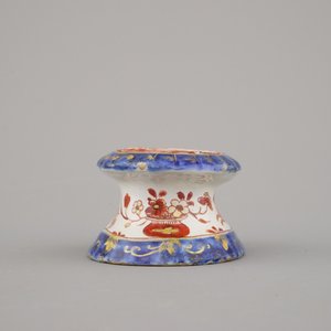 Delfts doré zoutvaatje, Pieter Adriaensz. Kocx, De Grieksche A, 1705-1720 — foto 4