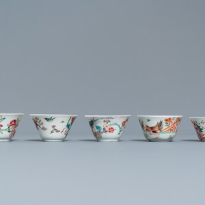 Dertien diverse Chinese schotels en negen koppen, Kangxi/Qianlong — foto 11