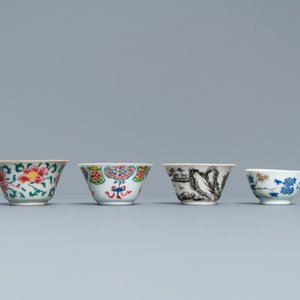 Dertien diverse Chinese schotels en negen koppen, Kangxi/Qianlong — foto 17