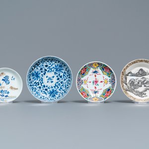 Dertien diverse Chinese schotels en negen koppen, Kangxi/Qianlong — foto 6