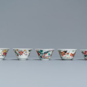 Dertien diverse Chinese schotels en negen koppen, Kangxi/Qianlong — foto 8