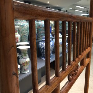 Deux barres portantes en bois sculpté, Chine, 20ème — photo 16