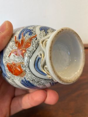 Deux boîtes à thé en porcelaine de Chine à décor de carpes en bleu, blanc et rouge de fer, Yongzheng — photo 16