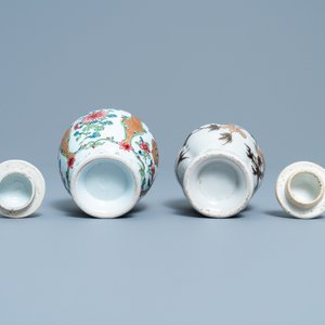Deux boîtes à thé en porcelaine de Chine famille rose, Yongzheng — photo 6