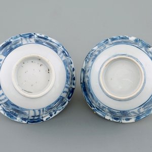 Deux bols "corbeaux" en porcelaine de Chine bleu et blanc, Ming, Wanli — photo 7