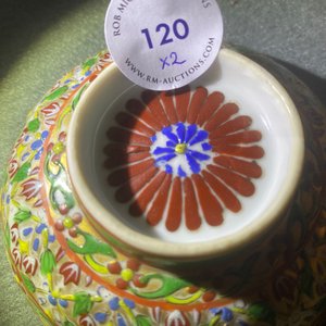 Deux bols couverts en porcelaine de Chine Bencharong pour le marché thai, Chine, 19ème — photo 13