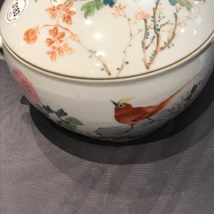 Deux bols couverts en porcelaine de Chine qianjiang cai, 19/20ème — photo 17