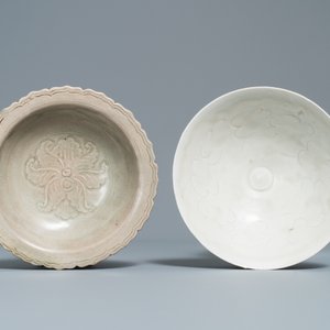 Deux bols en porcelaine de Chine céladon et qingbai, Song et Yuan — photo 6