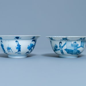 Deux bols en porcelaine de Chine en bleu et blanc, Kangxi — photo 4