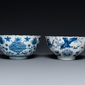 Deux bols en porcelaine de Chine en bleu et blanc, Kangxi et Wanli — photo 6