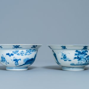 Deux bols en porcelaine de Chine en bleu et blanc, Kangxi — photo 5