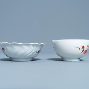 Deux bols et une coupe en porcelaine de style Kakiemon, Japon, Edo — photo 7
