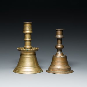Deux bougeoirs ottomans en bronze, 17ème — photo 3