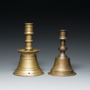 Deux bougeoirs ottomans en bronze, 17ème — photo 5