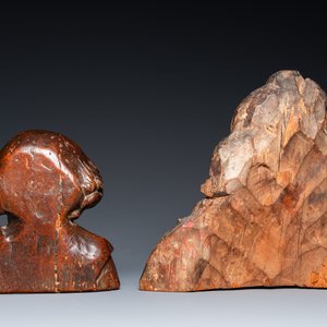 Deux bustes de saints en bois sculpté, Italie ou France, 17ème — photo 4